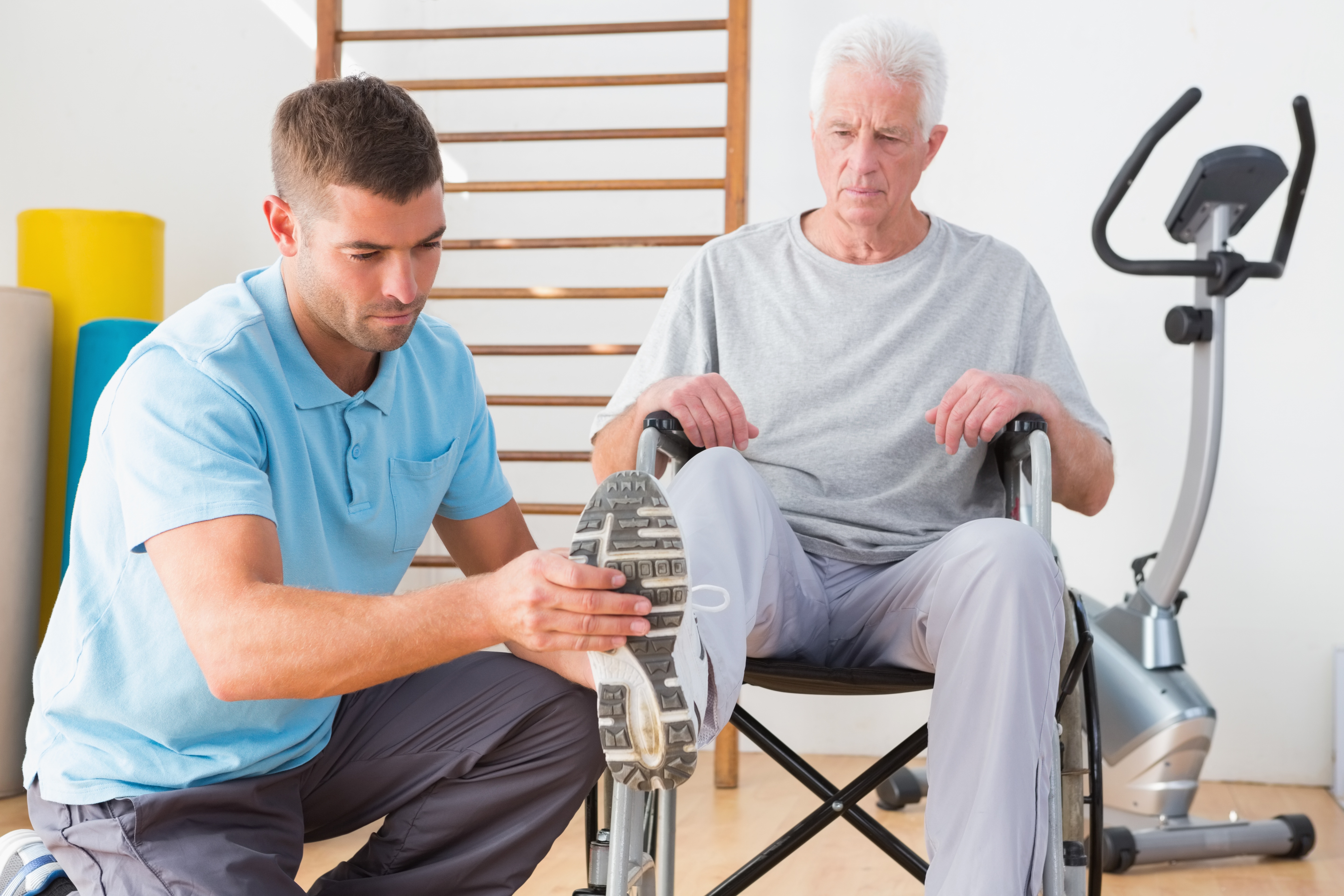 Physical therapy session